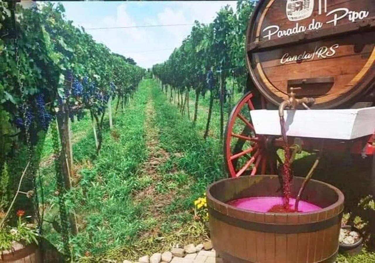 Chale Tematico Em Pipa De Vinho - Parada Da Pipa Chales Canela Luaran gambar