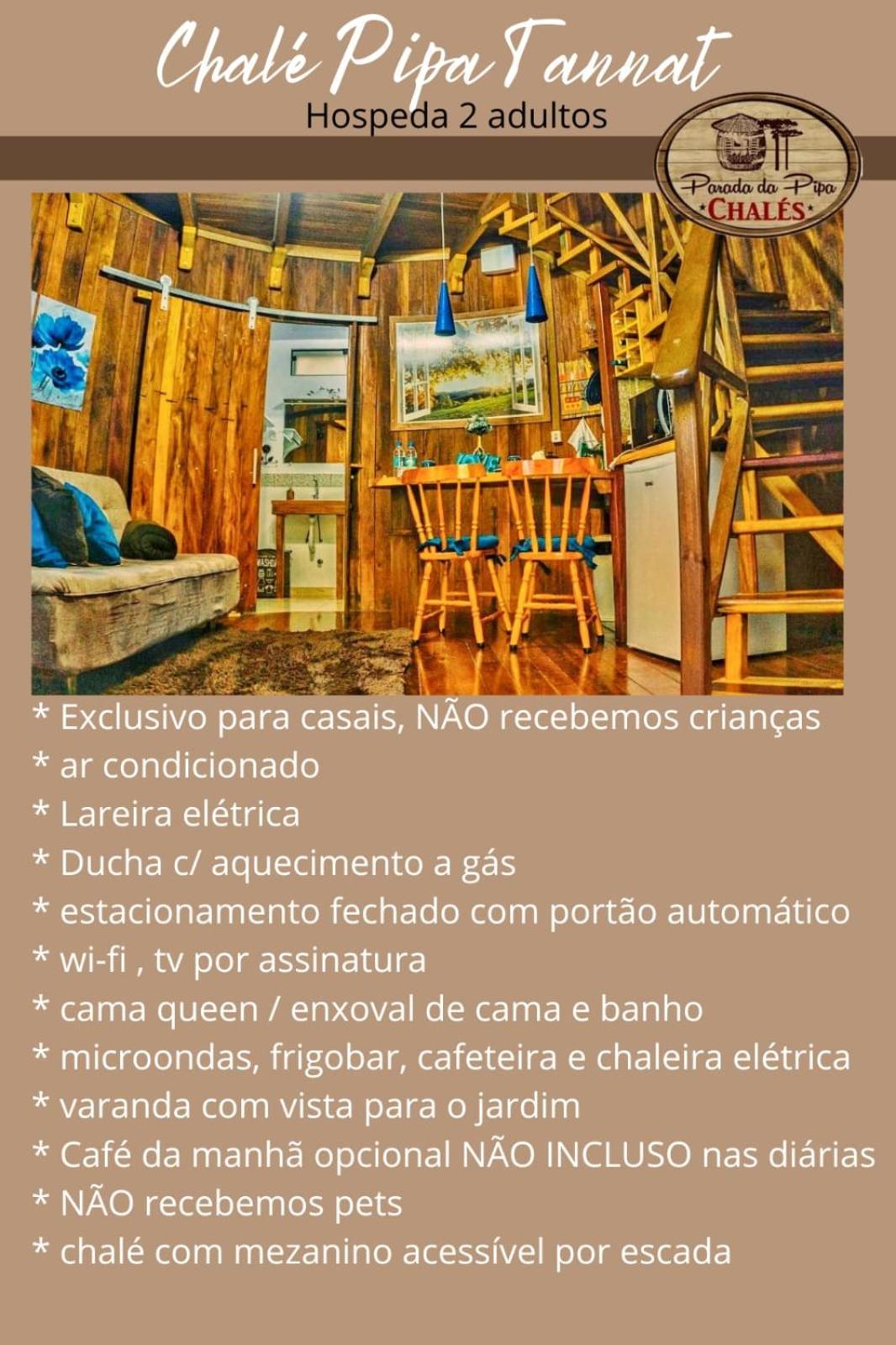 Chale Tematico Em Pipa De Vinho - Parada Da Pipa Chales Canela Bilik gambar
